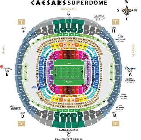 Exploring The Excitement Of The Caesars Superdome Taylor Swift Map