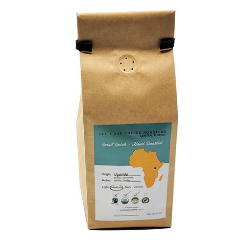 Buy Uganda Coffee Beans Roasted 12oz, Espresso Arabica, Vanilla Flavor ...