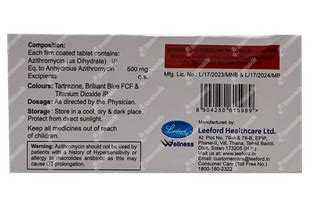 Azrolid 500 Tablet: Uses, Side Effects, Price & Substitutes