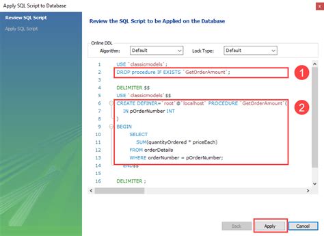 Image result for How to Create Stored Procedure in MySQL Workbench