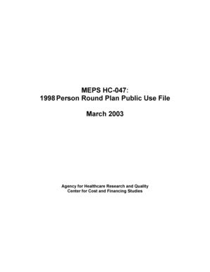 Fillable Online meps ahrq MEPS HC-047 - Meps.ahrq.gov - Agency for ...