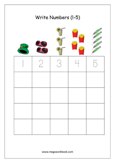 Free Printable Number Tracing and Writing (1-10) Worksheets - Number ...