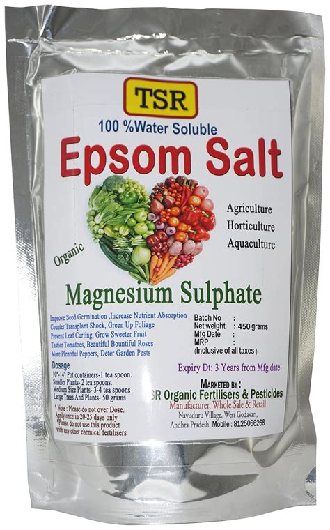 TSR Organic Fertilisers & Pesticides Organic Epsom Salt Fertilizer (Off ...