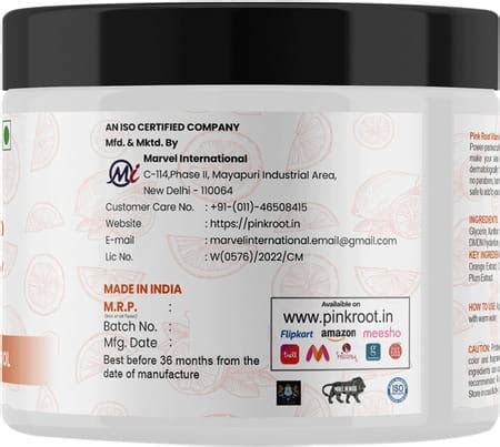 Buy PINK ROOT VITAMIN C FACE MASK 100GM Online & Get Upto 60% OFF at ...
