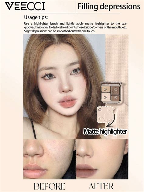 VEECCI סימון מט חינם וקל לציור פלטת קונטור | SHEIN IL