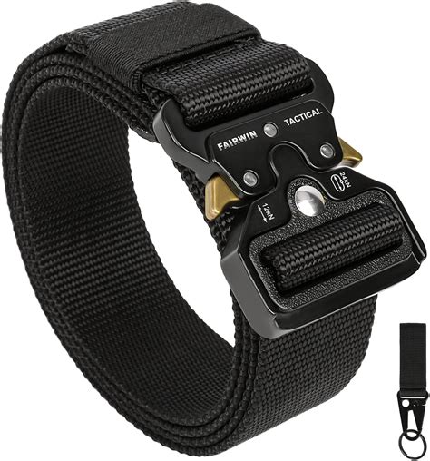 FAIRWIN Tactical Belt - Heavy-Duty, Quick-Release Buckle, Military ...