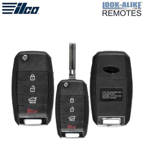 Kaba Ilco Kia 4-Button Flip Key FLIP-KIA-4B3 | Zoro
