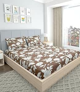 Buy VOMZER geometric 300 TC Cotton Feel All Around Elastic Fitted Queen ...