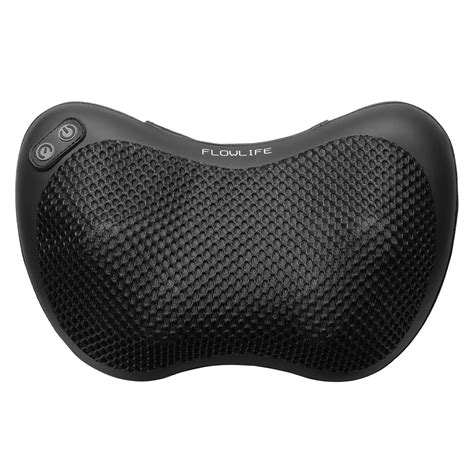Heated Neck Massage Pillow with Shiatsu Technique | Flowpillow Heat ...