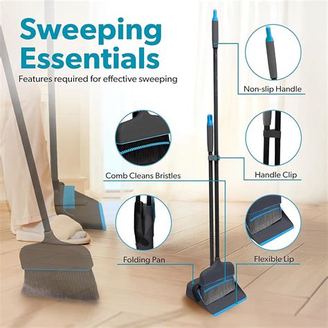BLACK+DECKER Butler Broom & Dustpan Set - Short India | Ubuy