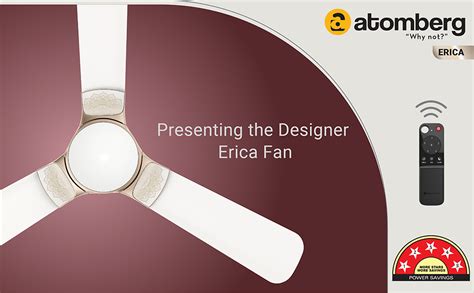 Buy atomberg Erica 1200mm BLDC Ceiling Fan with Remote Control | BEE 5 ...