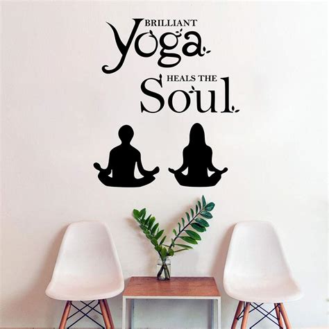 Wallstick Yoga Quotes wallstickers (Vinyl 80 cm x 60 cm) (57-3341 ...