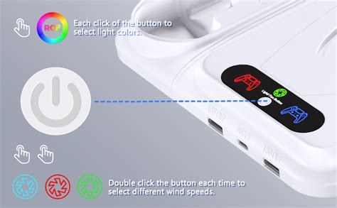 Ponkor PS5 Cooling Station for Disc/Digital Console, Stand with ...