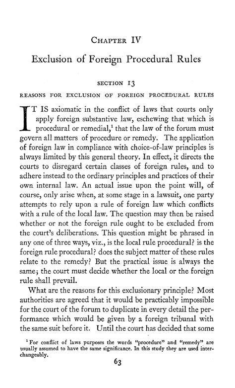 05-Exclusion - law - CHAPTER IV Exclusion of Foreign Procedural Rules ...