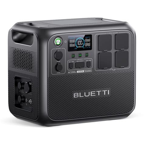 Bluettiportable Power Station Ac200l 2048wh Lifepo4 Battery Backup ...
