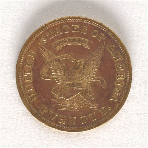 20 Dollars, United States Assay Office of Gold, United States, 1853 | National Museum of ...