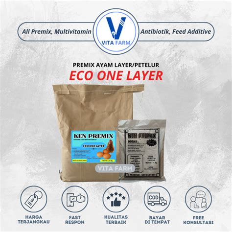 Jual Premix Ayam Layer Petelur - Eco One Layer1 kg - Kota Blitar - Vita ...