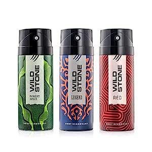 Buy Wild Stone Legend, Red and Forest Spice Deodorants Body Spray for ...