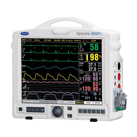 Clarity Spectra Smart + | 12" TFT Screen Patient Monitor – Clarity ...