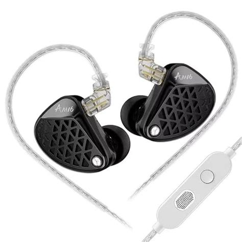 KZ AM16 in-Ear Monitor Earphones, 16-Driver Hi-Fi Wired IEMs, Balanced ...