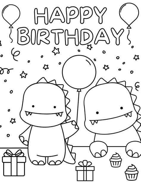 Free Birthday Coloring Pages For Kids/happy Birthday Son Printable Card