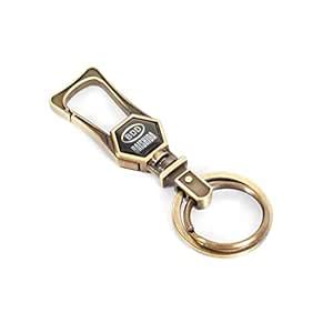 SNDIA Stylish Metal Keychain Holder | 2 Rings Keychain Holder | Key ...