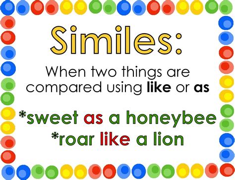 Examples Of Figurative Language Simile