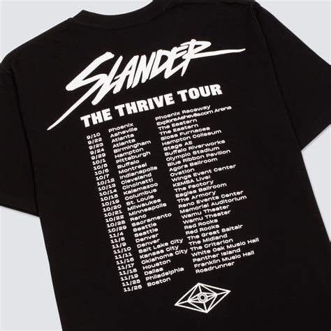 THRIVE TOUR TEE | Slander Merchandise