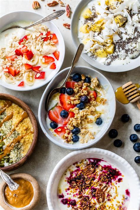 Yogurt Breakfast Bowl (5 ways!) - The Almond Eater