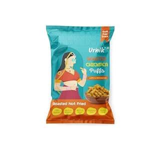 Urnik Roasted Chickpea Puffs 50g - Healthy Gluten-Free Snack with No ...