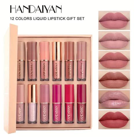 12 Colors Handaiyan Velvet Matte Liquid Lipstick Set – Echomartstore