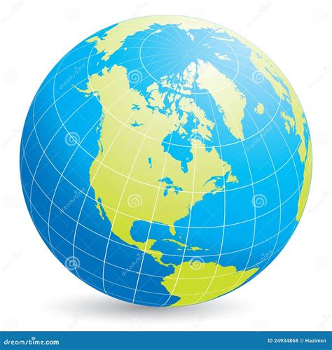 The Map Of The America With Latitude And Longitude. Royalty-Free Stock Photo | CartoonDealer.com ...