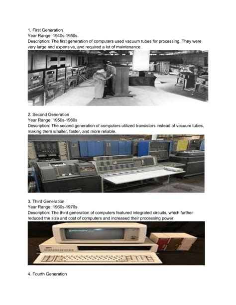 Image result for Computer Generations History