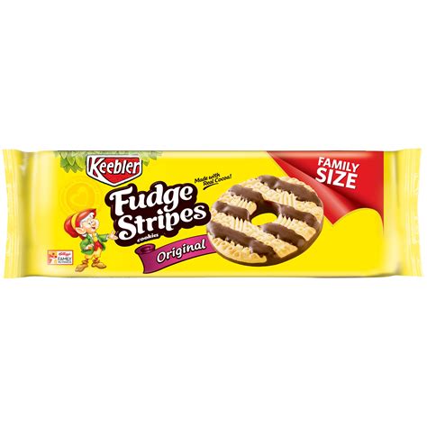 Keebler Fudge Stripes Original snack Cookies 17.3 oz - Walmart.com ...