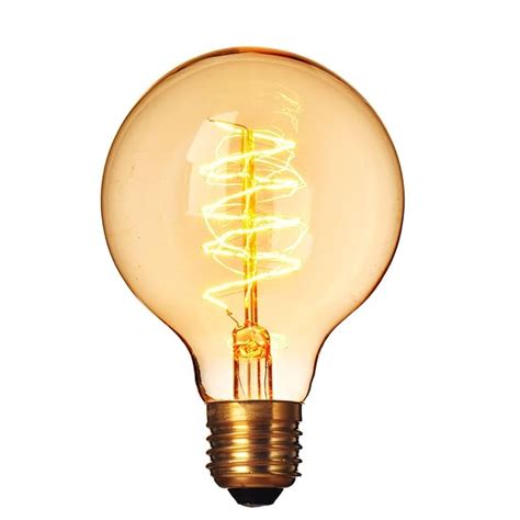 Buy Yadav Decor Edison Tungsten Filament Vintage Antique Light Bulb G80 ...