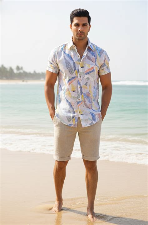 Coastal Breeze Printed Shirt – Suman Nathwani