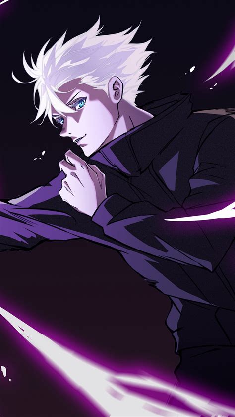 Satoru Gojo Hollow Purple from Jujutsu Kaisen Anime Wallpaper 4k HD ID:7688