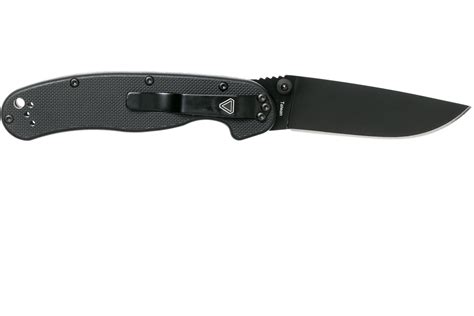 Ontario RAT-2 D2 black, plain edge black, 8830 | Advantageously ...