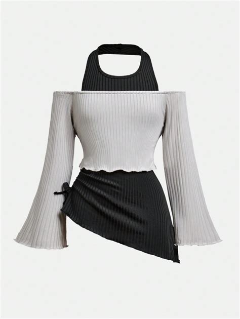 Tween Girls' T-Shirt, Street Cool Halter Neck With Asymmetric Hem And ...