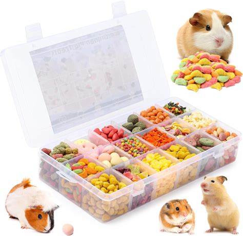Amazon.com : VCZONE Guinea Pig Treats 18 Types, Teeth Grinding Ideal ...