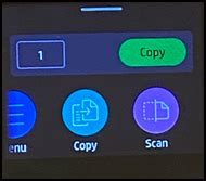 Image result for HP Scanner Control Panel Menu