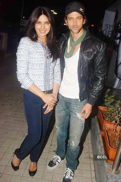 Priyanka Chopra and Hrithik Roshan during the special screening of the ...