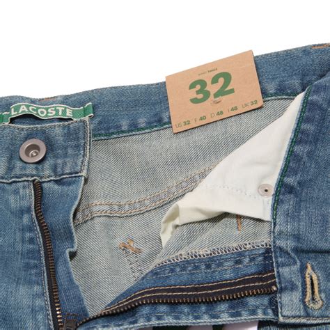 1920W jeans uomo LACOSTE blue denim cotton trouser men