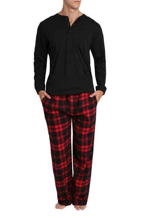 Adult Men's Flannel Pajama Jammies Big Tall Pant Long Sleeve Cotton ...