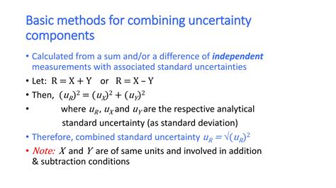 Basic calculations of measurement uncertainty in medical testing | PPTX