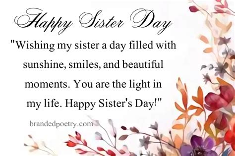 30+ Happy Sister Day Quotes, Wishes, Pics & Greetings [2024]