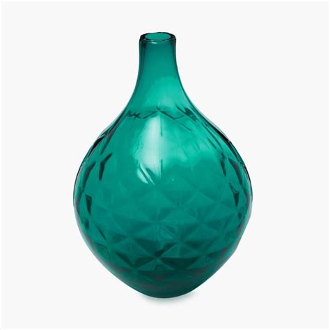 Buy Splendid Volcano Textured Round Glass Vase from Home Centre at just ...
