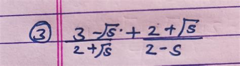 rationalize the denomination - Brainly.in