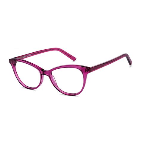 Buy Blue Block Phone Computer Glasses: Purple Full Rim Cat Eye John ...