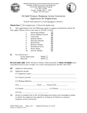 Fillable Online Oil Spill Primary Response Action Contractor ...